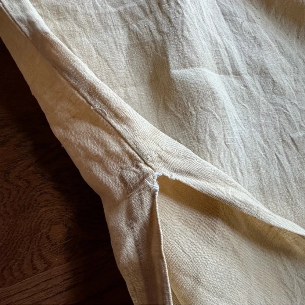 Vintage Blue Cactus‎ 2 Piece Set Linen Maxi Dress - Picture 5 of 11